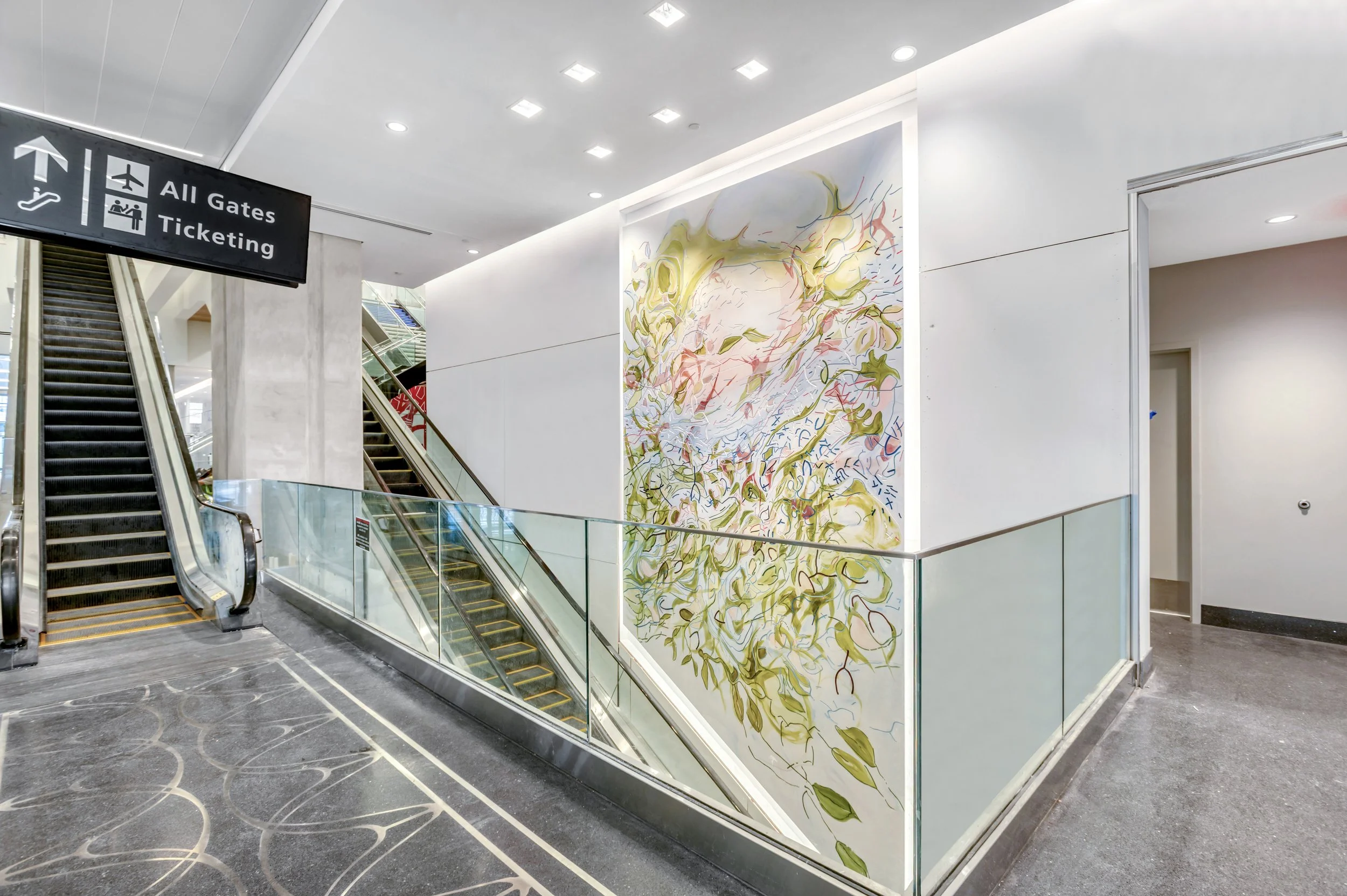 On memory and plants - Tampa Airport Mural - 2025 — Janaina Tschäpe